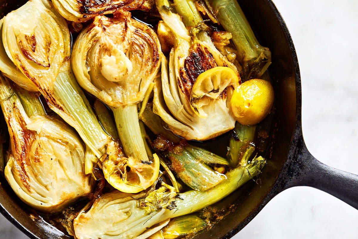 Braised fennel