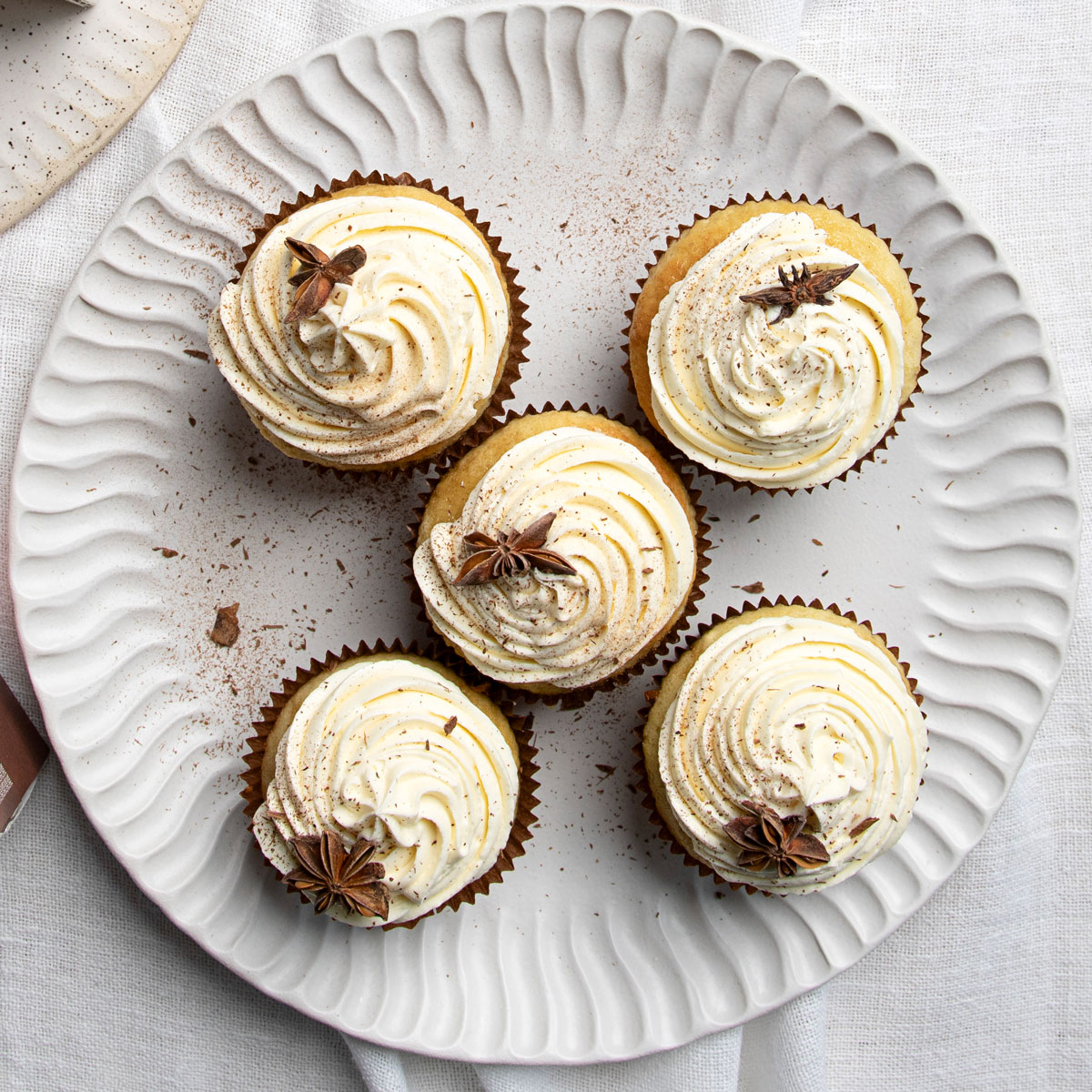 Rooibos chai caramel cupcakes