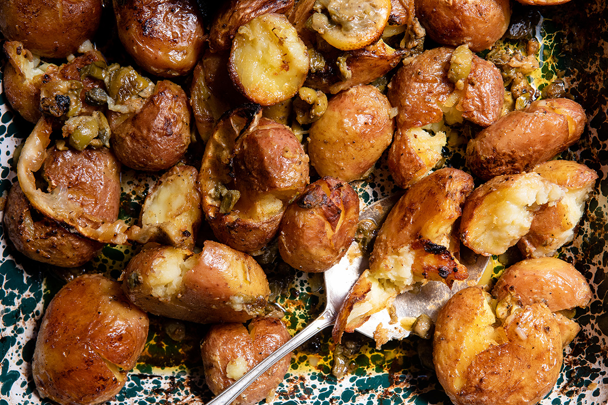 Smashed potatoes
