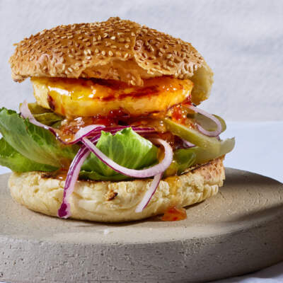 Sweet chilli burgers